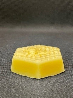 Pure Beeswax hexagonal block with bee (min 28g)